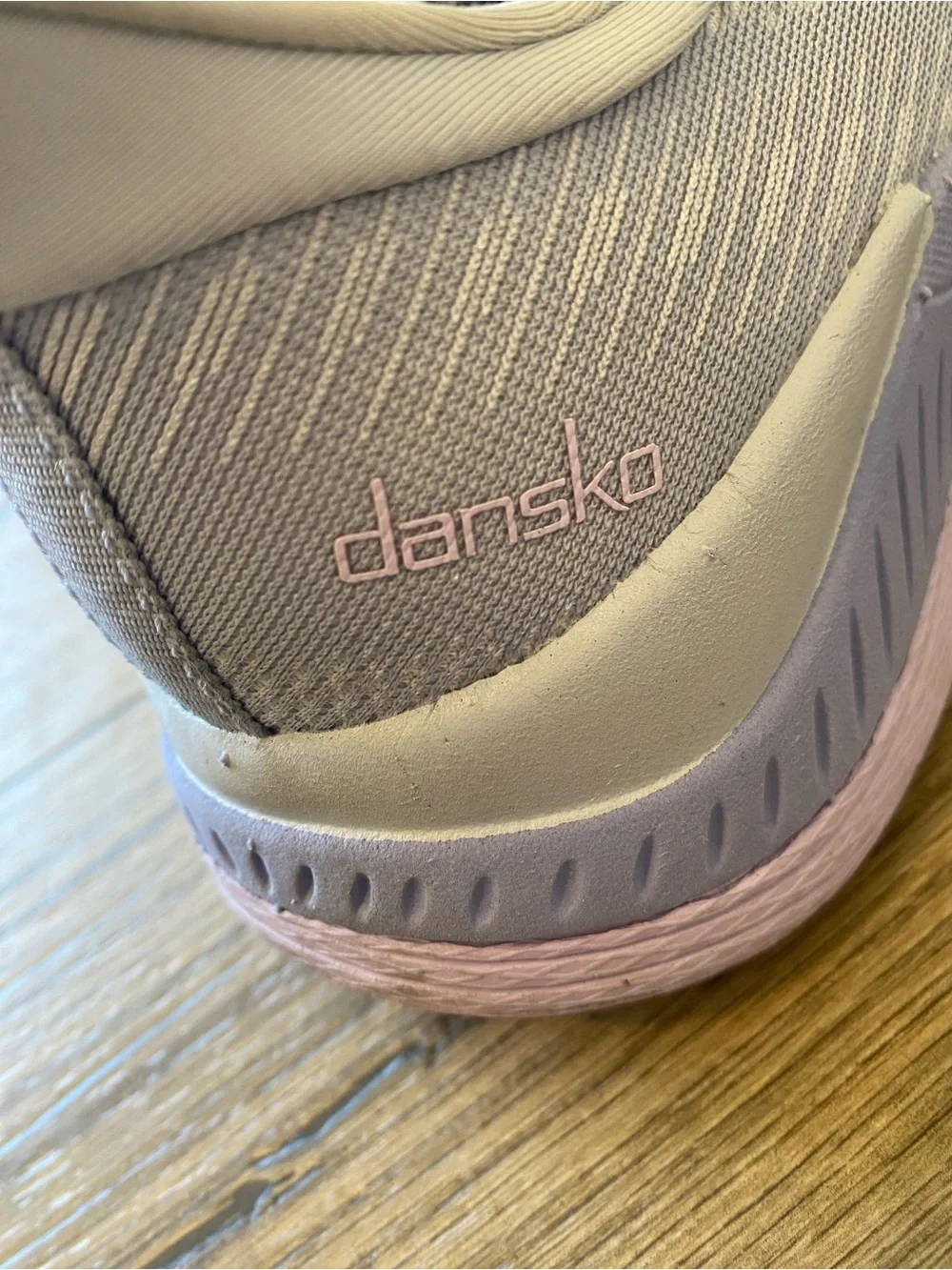 Dansko Women's Athletic Sneakers in White and Light Purple